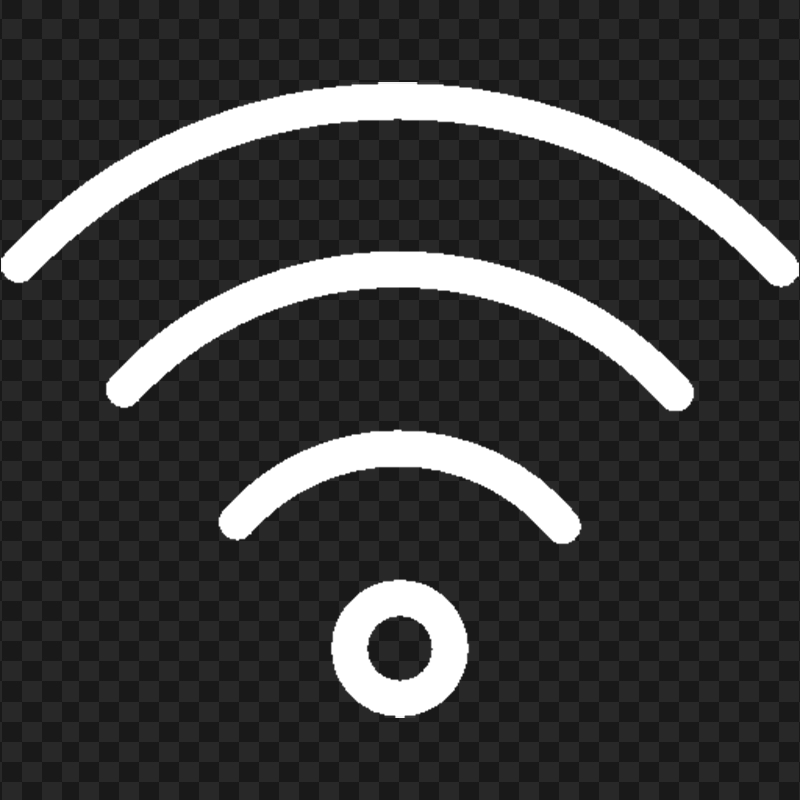 Wi-Fi Wireless Wifi White Logo Icon PNG IMG