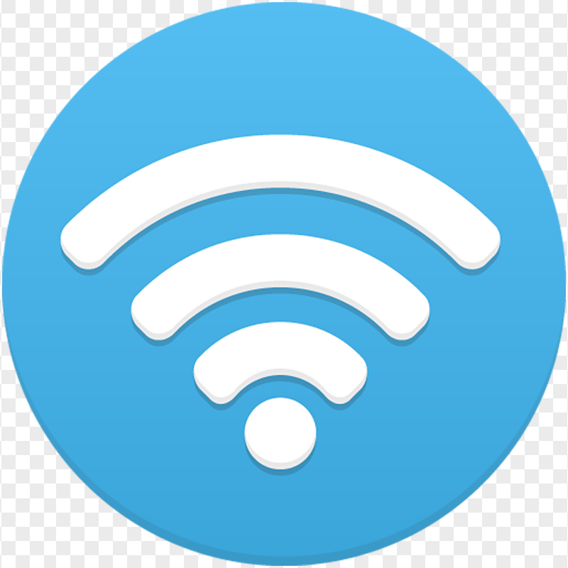 Wifi Signal Round Blue Icon