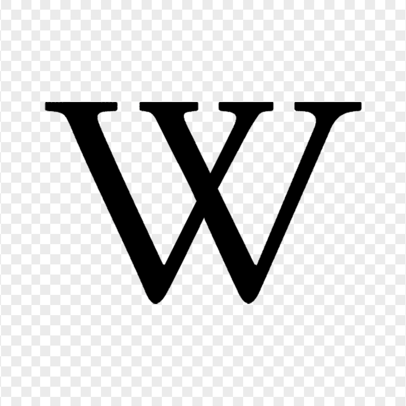 Wikipedia W Logo HD PNG