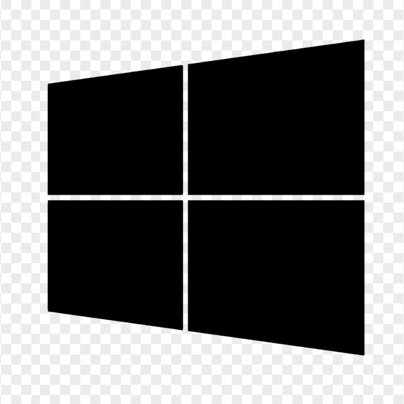 Windows 10 Black Logo Icon PNG