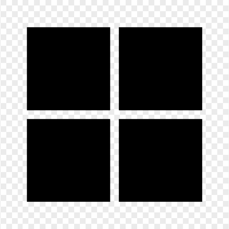 Windows 11 Black Logo Icon PNG