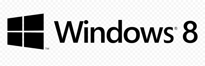 Windows 8 Black Logo PNG | Citypng