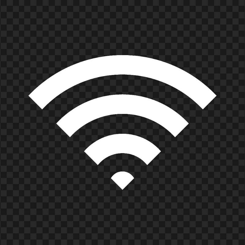 Wireless Wifi White Icon PNG Image