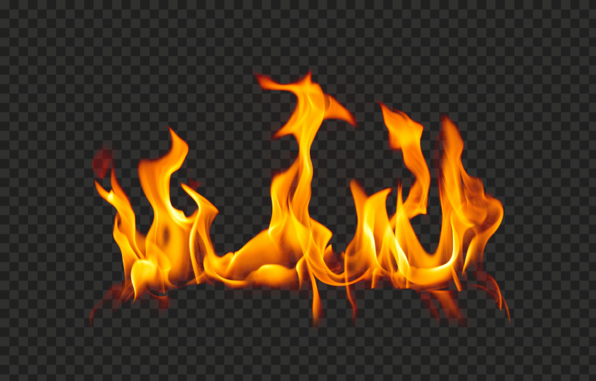 Without Smoke Fire Flames Transparent PNG