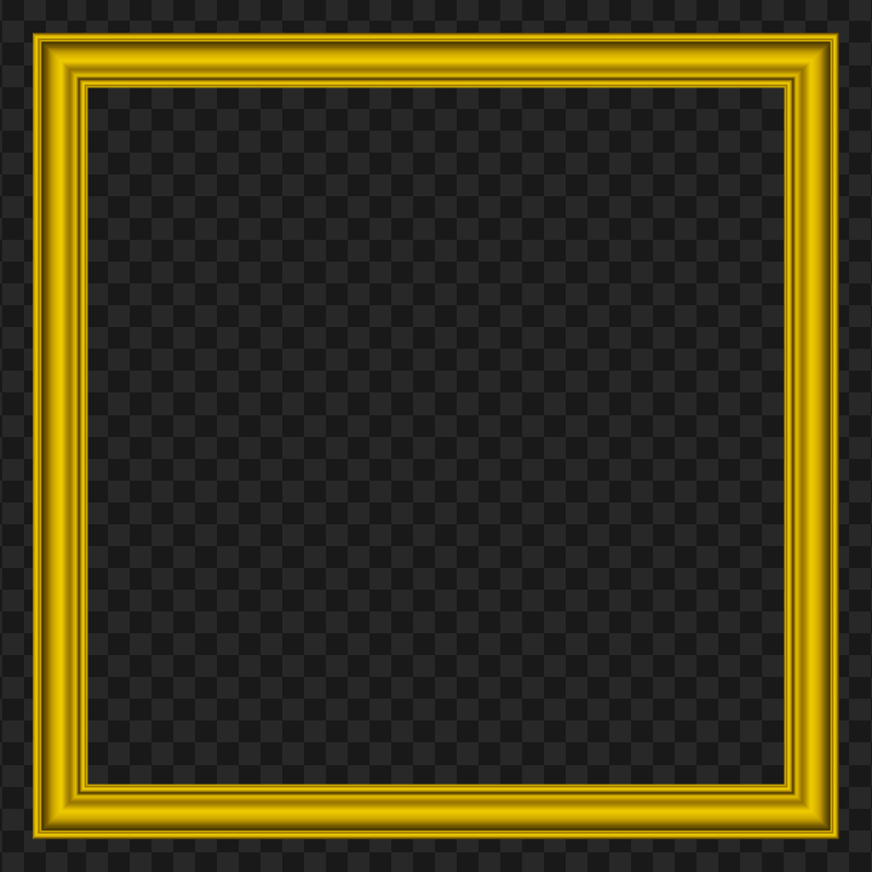 Wood Yellow Square Frame HD Transparent PNG