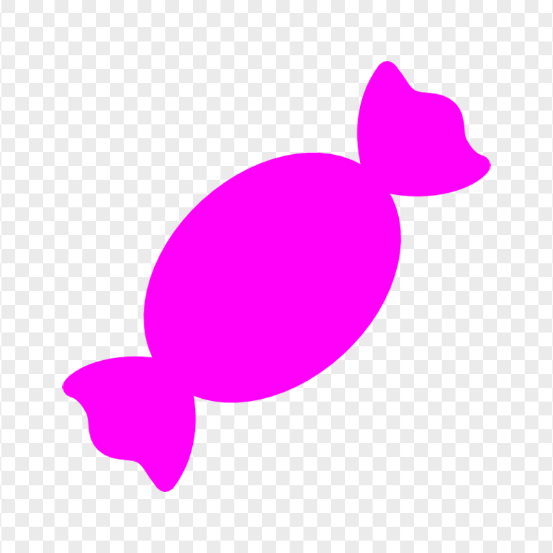 Wrapped Candy Pink Silhouette Icon PNG Image