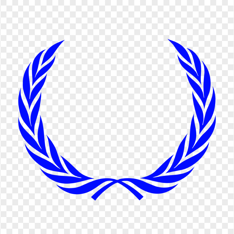 Wreath Laurel Dark Blue Transparent Background