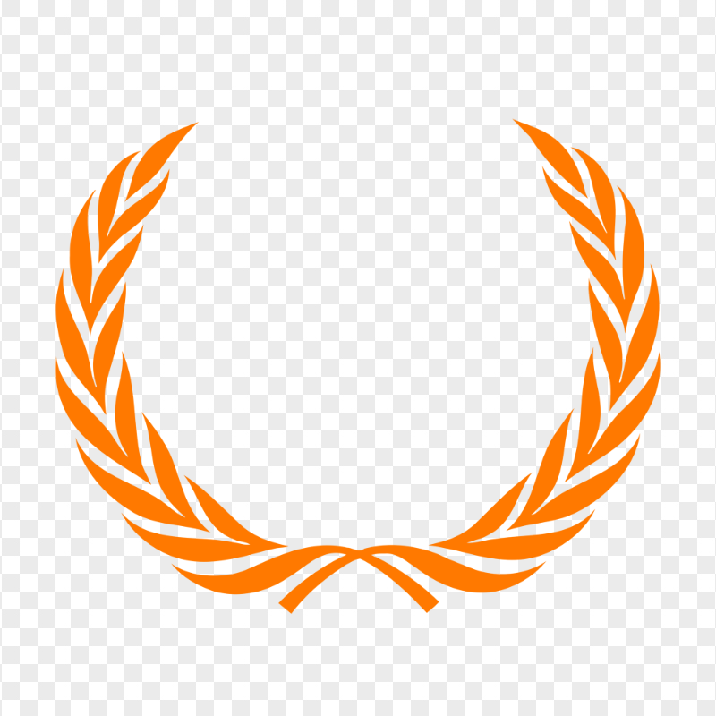 Wreath Laurel Orange HD PNG