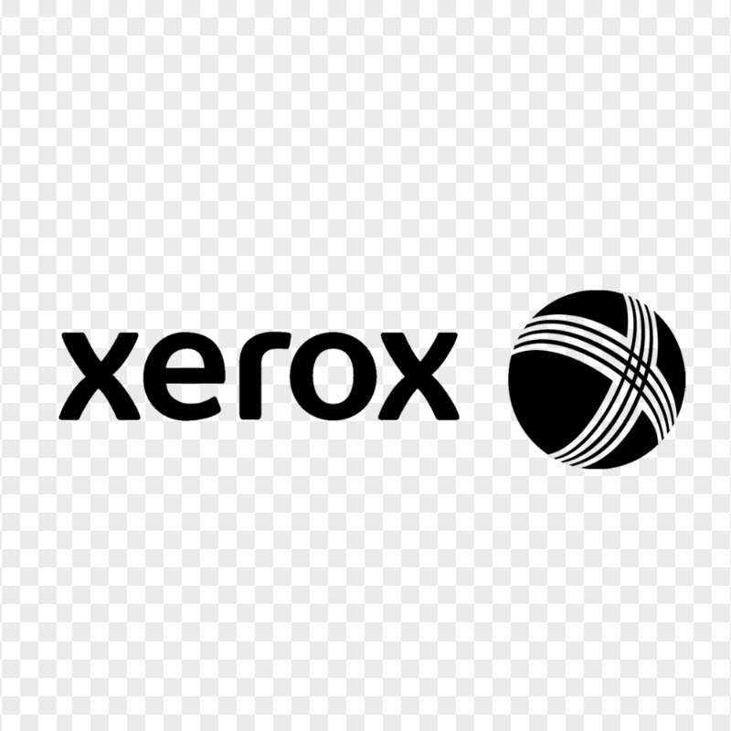 Xerox Black Logo Transparent Background