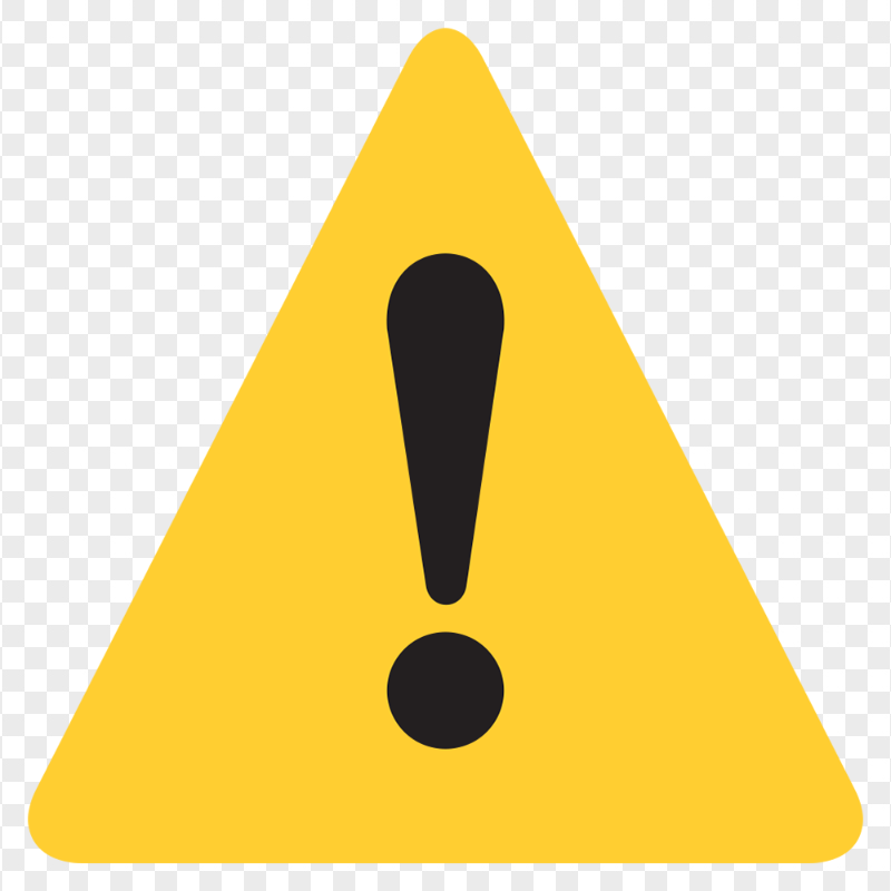 Yellow Caution Illustration Triangle Exclamation