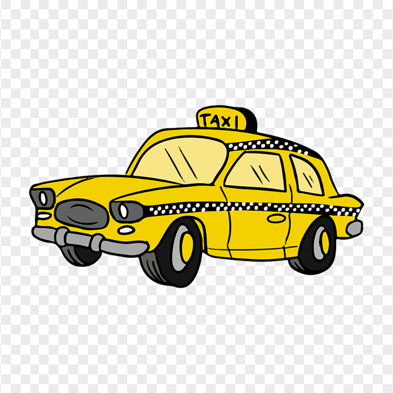 Yellow Clipart Taxi Cab Transparent Background