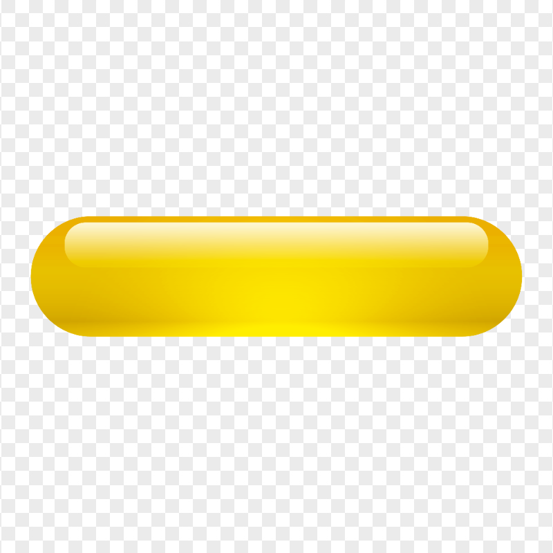 Yellow Glossy Button HD PNG