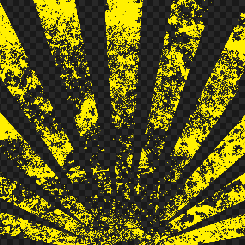 Yellow Grunge Rays PNG