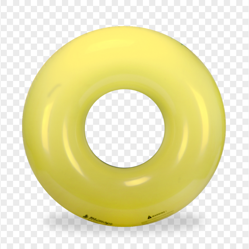 Yellow Inflatable Pool Floats Buoy Ring PNG