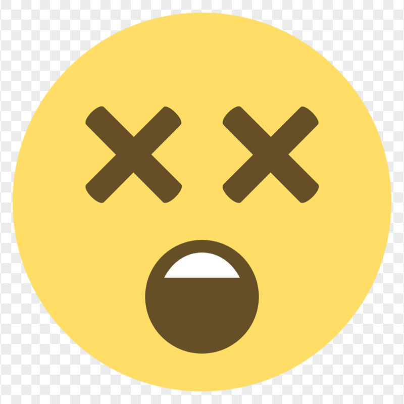 Yellow Oops Emoji Face Dizzy Emoticon