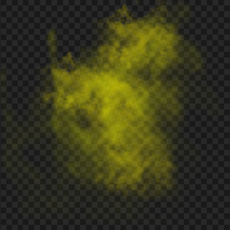Yellow Smoke Fog Transparent PNG