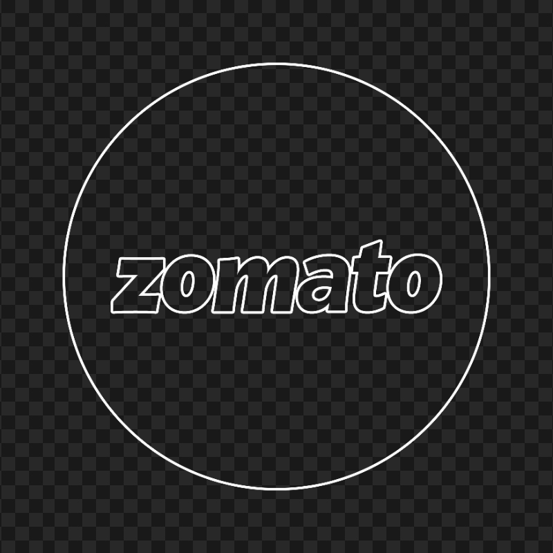 Zomato Outline White Logo Icon