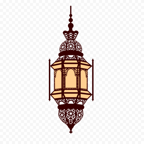 Beautiful Colorful Hanging Arabic Lantern Drawing Citypng