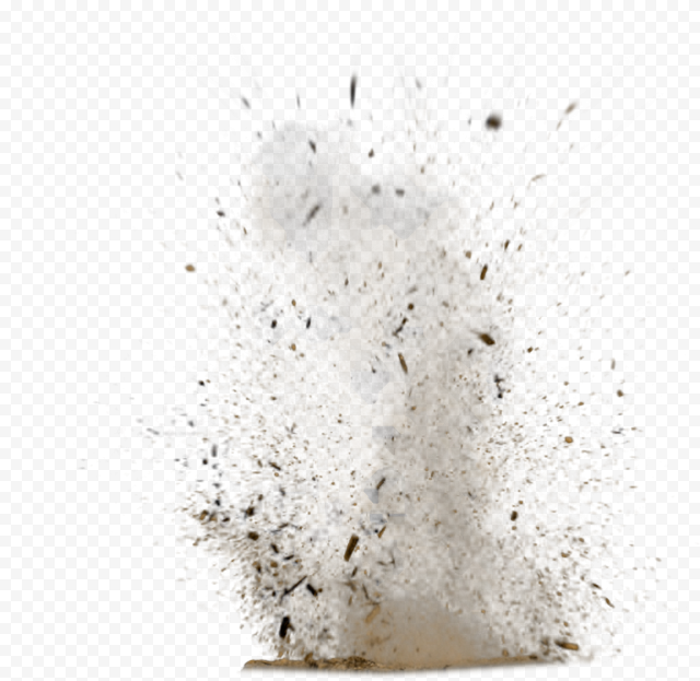 Sand Dust Explode Explosion Effect with Smoke Citypng