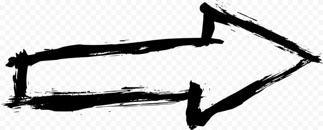 Hand Drawn Arrow Black Line Going Right Citypng
