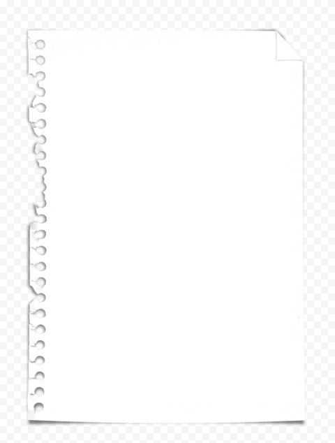 White Notebook Paper Transparent Png Cutout Png Clipart Images Citypng