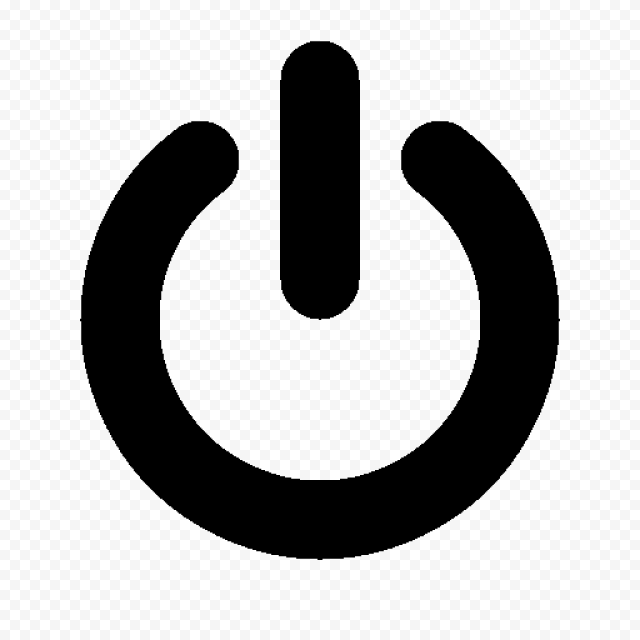 Download Power On Off White Button Icon PNG | Citypng