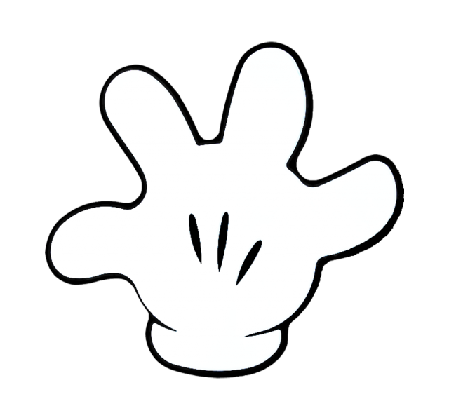 Mickey Mouse Hand Signs Logo
