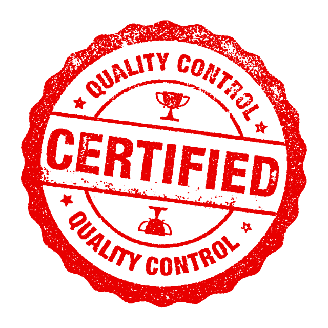 Certified Quality Control Blue Stamp Logo Sign PNG | Citypng
