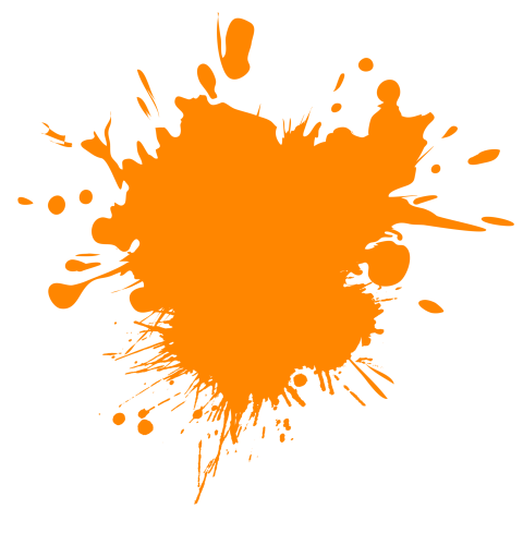 HD Orange Liquid Paint Splash PNG | Citypng