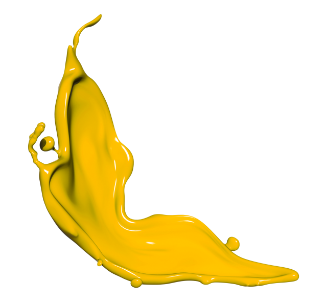 Yellow Color Paint Splash HD PNG Citypng