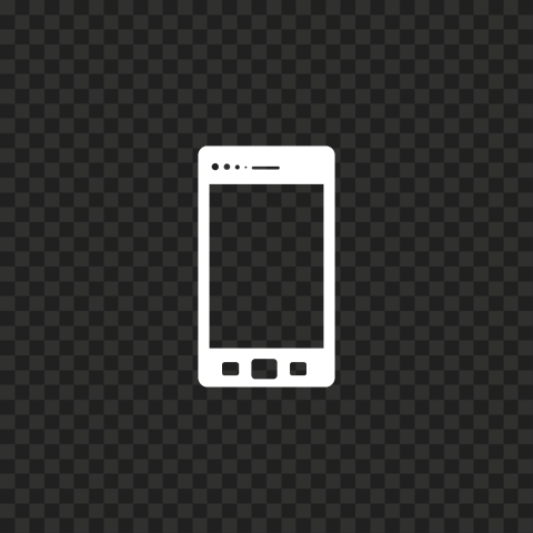 HD White Outline Phone Icon PNG | Citypng