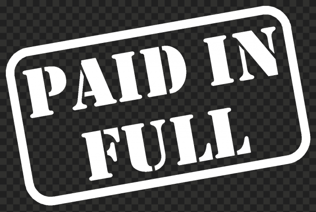 Paid In Full Stamp Clip Art