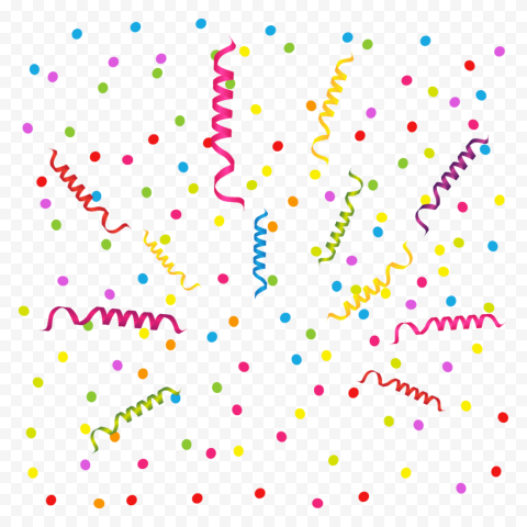 Vector Confetti, Ribbon, Scatter Party Celebration PNG | Citypng