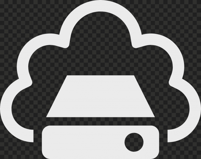 PNG Black Storage Cloud Service icon | Citypng