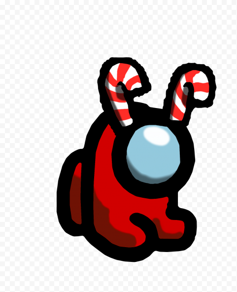 Download HD Red Among Us Mini Crewmate Shhh PNG | Citypng