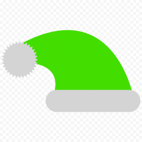 HD Flat Red Christmas Santa Claus Hat 