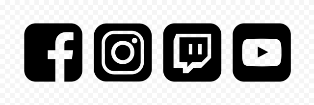 HD Facebook Instagram Twitter Vertical Logos Icons PNG | Citypng