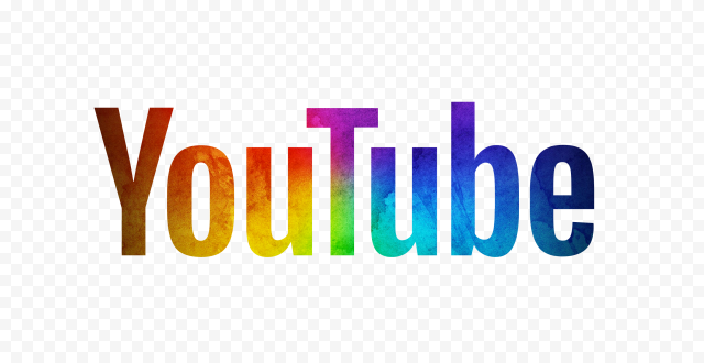 Rainbow Youtube Logo Aesthetic Cutout Png Clipart Images Citypng