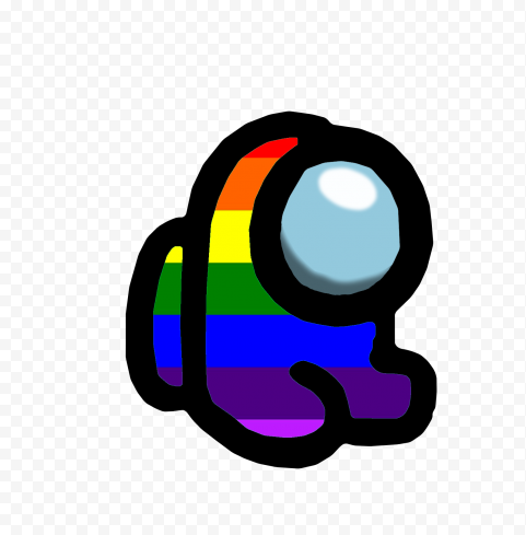 HD Rainbow Among Us Character PNG | Citypng