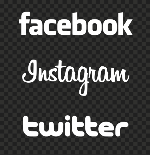 HD Facebook Instagram Twitter Vertical Logos PNG | Citypng