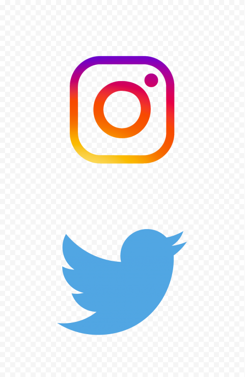 HD Facebook Instagram Twitter Vertical Logos Icons PNG | Citypng